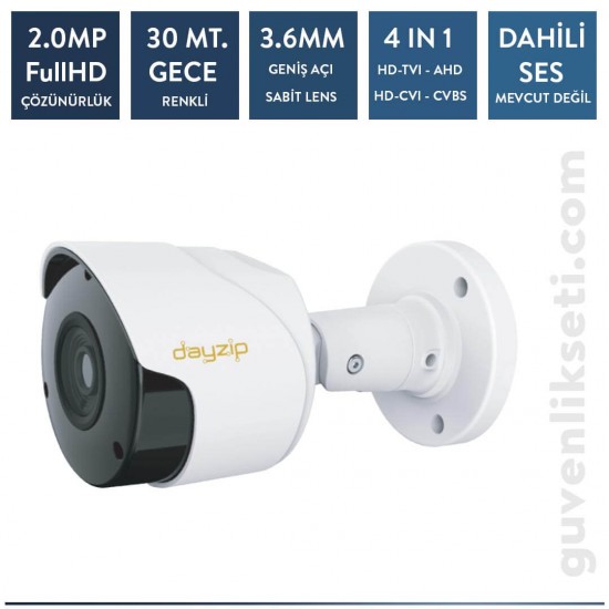 Dayzip DZ-2537 2MP AHD Starlight Bullet Kamera